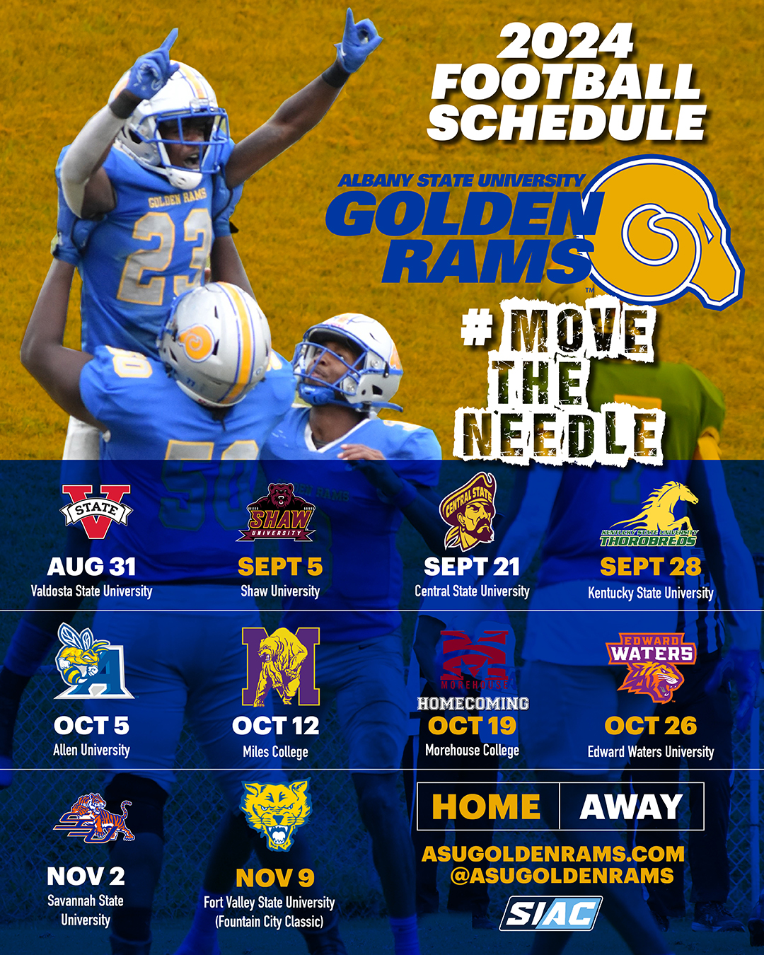 Albany State University Releases 2024 Date and Football Schedule